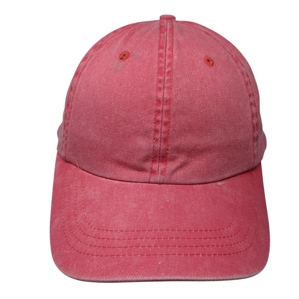 Scala Gal Strapback Baseball Hat Solid Pink One Size Adjustable Blank